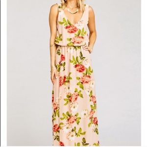 SMYM “blushing blooms” bridesmaid dress